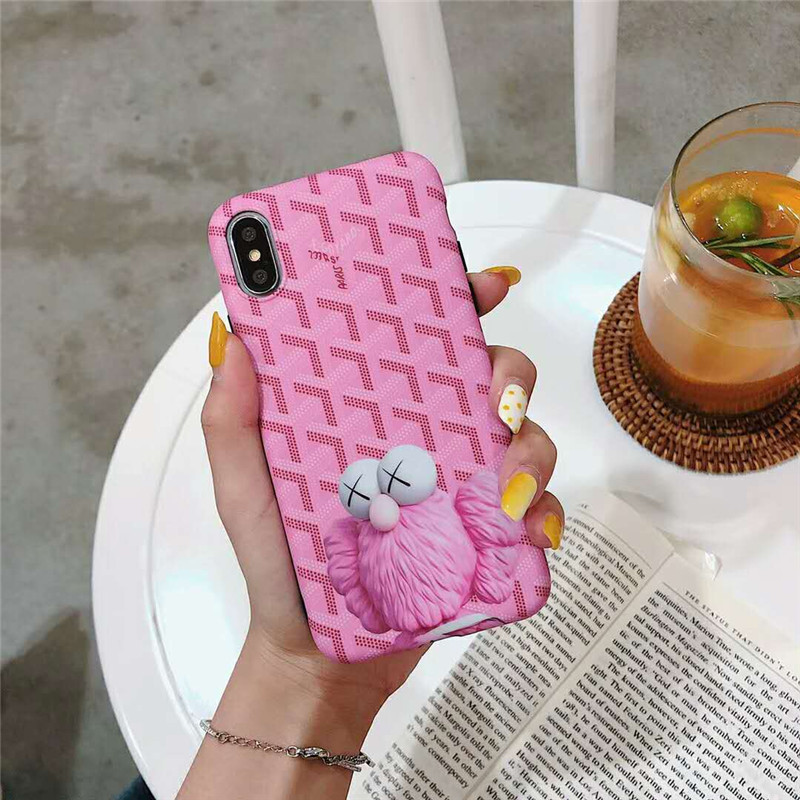 個性 iphone 8/7 plusケース ゴヤール KAWS