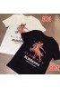 バーバリー バンビ ハイブランド 半袖 Tシャツ 個性 bambi ヒップホップ 黑白トップス バンビレジャー T-shirt カップル ファッション burberry ヨーロッパとアメリカトレンド メンズ レディース  